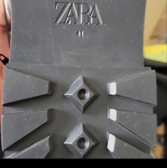 NWOT Zara Low Heeled Stretch Tall Boots TRF Black - Picture 8 of 9